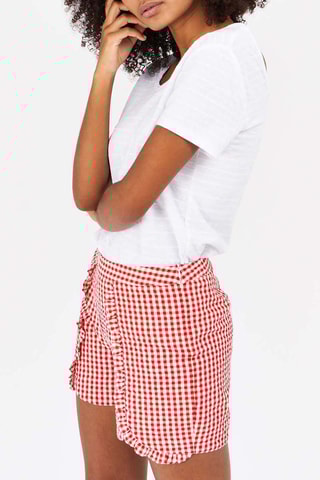 Calções Vermelho e branco