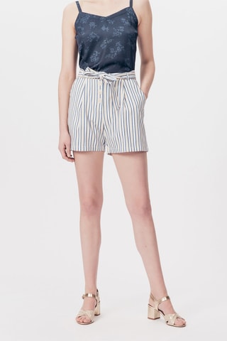 Calções de cintura subida Indu Cru e bege