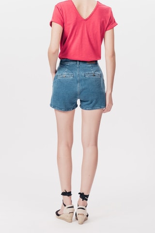 Calções de ganga em caxemira Ianjin Azul-marinho