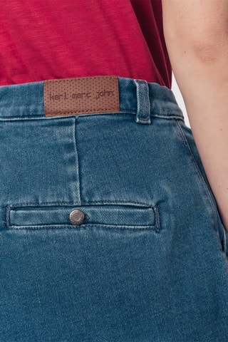 Calções de ganga em caxemira Ianjin Azul-marinho