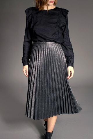 Saia plissada Joel Prateado