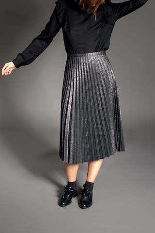Saia plissada Joel Prateado