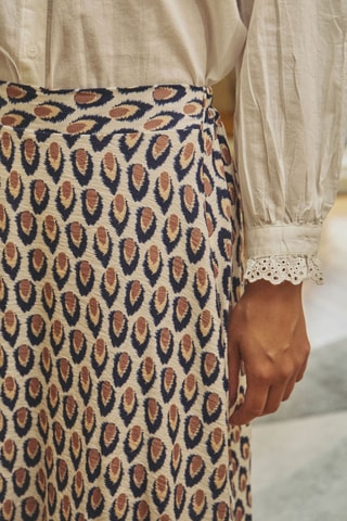 Saia midi Jane - Camel