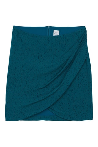 Saia direita Joubert - Azul-pato