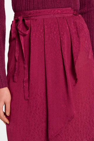 Saia com folhos Ameixa