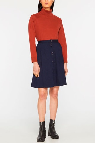 Saia às riscas Índigo