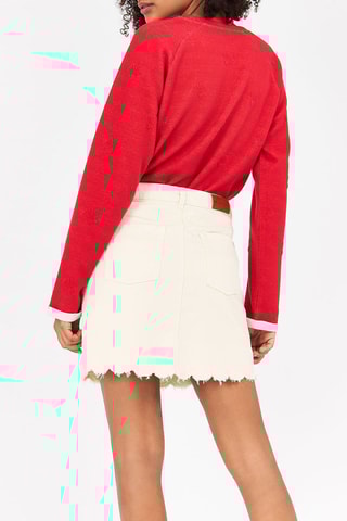 Saia direita de ganga Cru