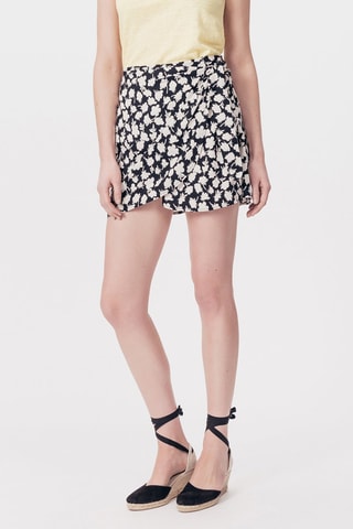 Saia estilo envelope em fibras de bambu Janoc - Preto