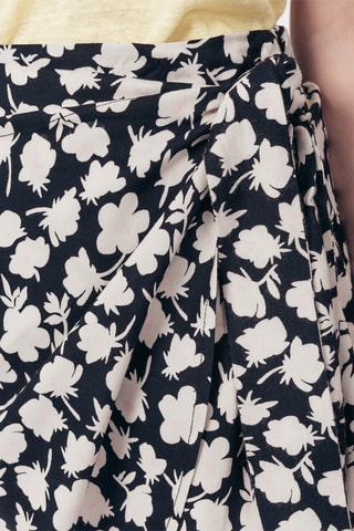 Saia estilo envelope em fibras de bambu Janoc - Preto