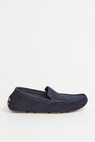 Nubuck Mocassins Karl - Marineblauw