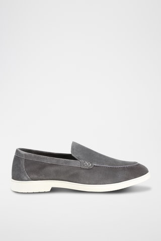 Nubuck Mocassins Clement - Donkergrijs