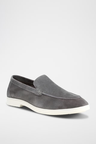 Nubuck Mocassins Clement - Donkergrijs