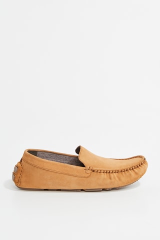 Nubuck Mocassins Karl - Lichtbruin