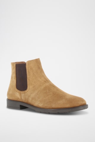 Leren Chelsea Boots Joboot - Lichtbruin