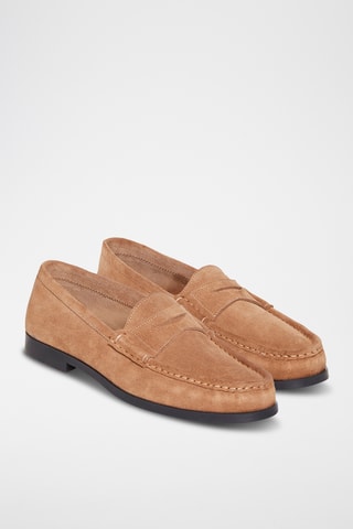 Nubuck Mocassins Nayport - Donkerbeige