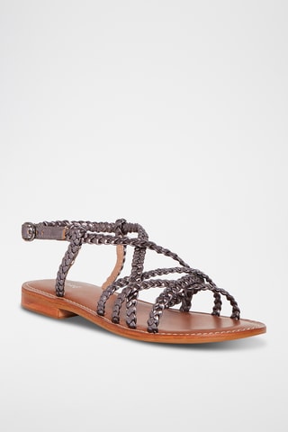 Leren Sandalen Luna - Grijs