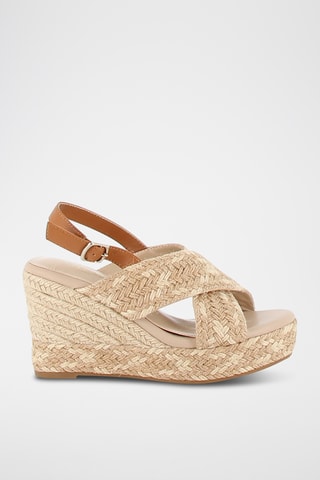 Sandalen met Sleehak Perette - Beige