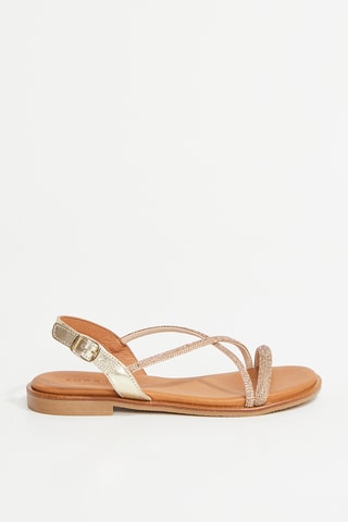 Leren Sandalen Aby - Goudkleurig