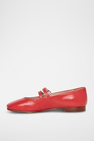 Leren Mary Janes Imany - Rood