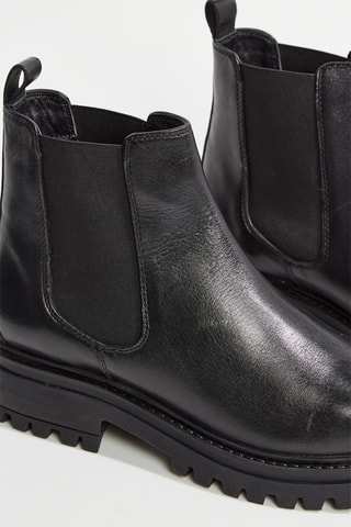 Leren Chelsea Boots Valerie - Zwart