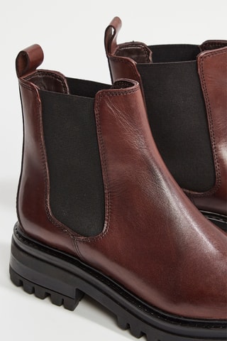 Leren Chelsea Boots Valerie - Bruin