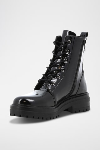 Lakleren Enkellaarzen Merella - Zwart