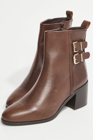 Leren Enkellaarzen Codie - Bruin