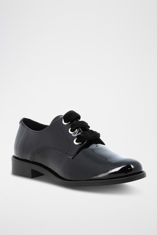 Derbys en cuir verni Velouty - Noir