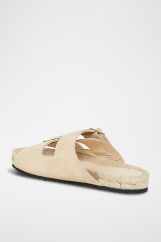 Nubuck Muiltjes Sandy - Ecru