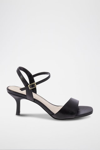 Leren Sandalen met Hak Epatante - Zwart