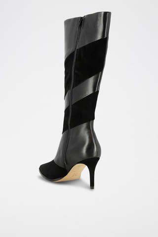 Leren Laarzen Eleonora Zwart