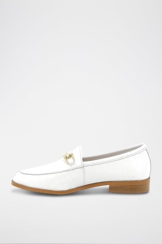 Leren Mocassins Ilyane Wit