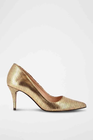 Leren Pumps Elena - Goudkleurig