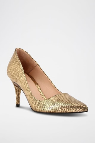 Leren Pumps Elena - Goudkleurig