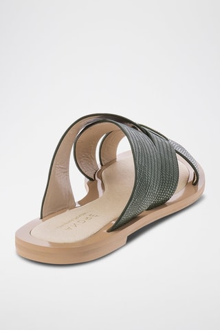 Leren Muiltjes Vatica - Groen