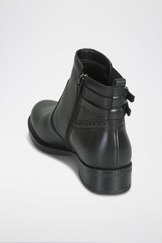 Leren Enkellaarzen Hcarlin Zwart