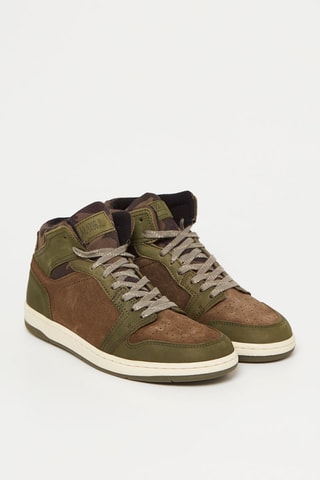 Hoge Nubuck Sneakers Picoto - Kaki 