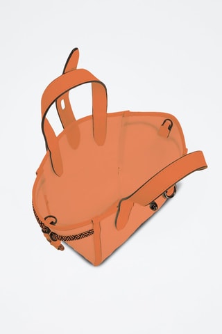 Sac à main en cuir de veau Net Mini - Orange