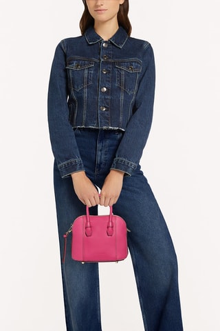 Sac à main en cuir de veau Miastella Mini - Fuchsia