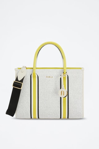 Sac à main en jean Afrodite L - Blanc chiné