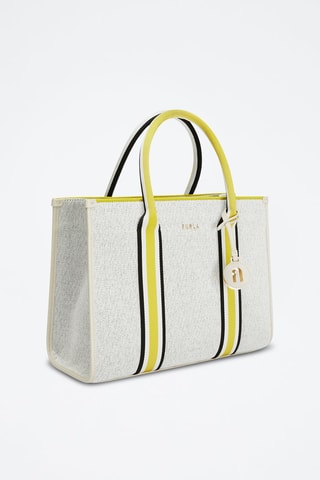 Sac à main en jean Afrodite L - Blanc chiné