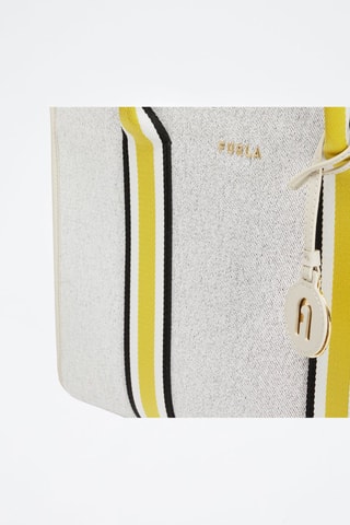 Sac à main en jean Afrodite L - Blanc chiné