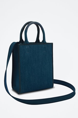 Sac à main en jean et cuir Opportunity - Bleu foncé