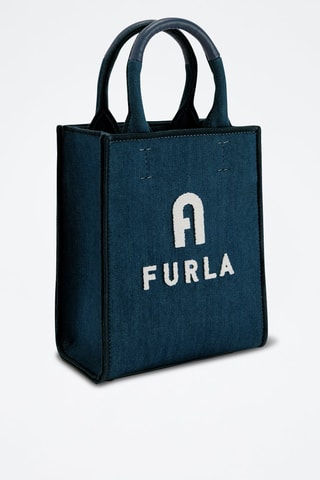 Sac à main en jean et cuir Opportunity - Bleu foncé