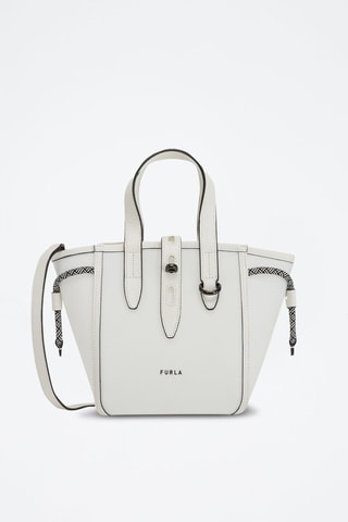 Sac à main en cuir Furla Net Mini - Blanc