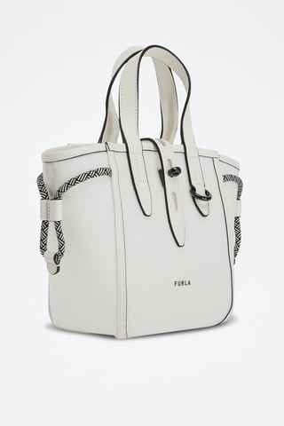Sac à main en cuir Furla Net Mini - Blanc
