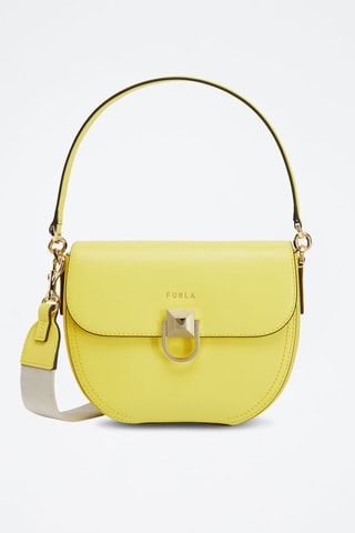 Sac à main en cuir de veau Circe - Jaune