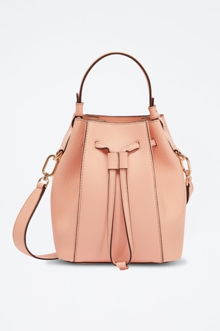 Sac seau en cuir de veau Miastella Mini - Rose