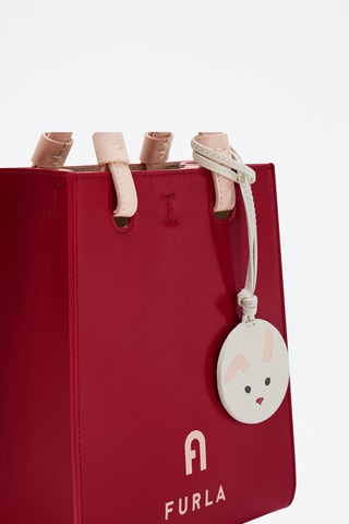 Sac à main en cuir de veau Varsity Style - Rouge