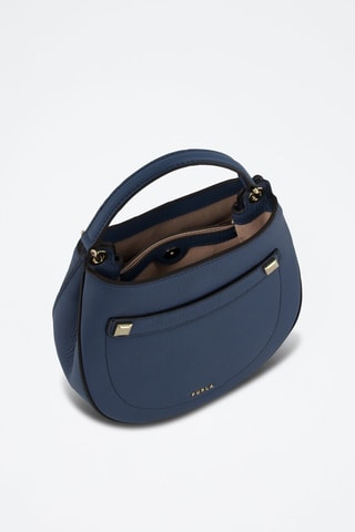 Sac à main en cuir de veau Afrodite - Bleu marine